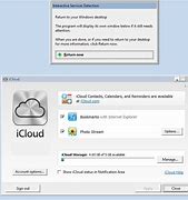 Image result for iCloud Control Panel Windows Vista