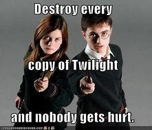 Image result for Harry Potter Is Better than Twilight Memes