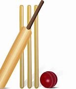 Image result for Cricket Stumps Bat and Ball