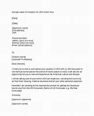 Image result for Spouse Invitation Letter for Visa