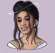 Image result for Easy Cartoon Drawings of Cardi B