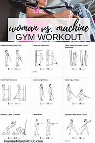 Image result for Gym Machine Workout Plan