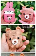 Image result for Crochet Animal AirPod Case Pattern