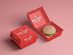 Image result for Burger Packaging Mockup