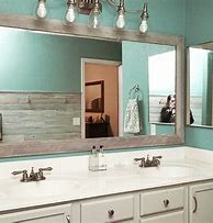Image result for DIY Bathroom Mirror Surround