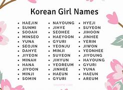 Image result for Korean Name Ideas