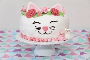 Image result for Cat Birthday Cake for Girl