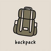 Image result for Backpack Drawing