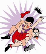Image result for Wrestling Hold Cartoon