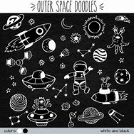 Image result for Outer Space Clip Art Black and White