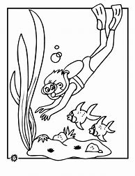 Image result for Diving Coloring Pages