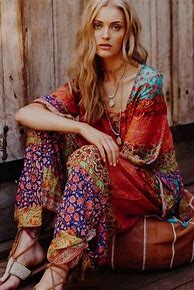 Image result for Pics of Hippie Boho Gypsy Fashion