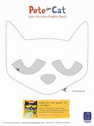 Image result for Pete the Cat Pumpkin Stencil
