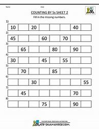 Image result for Math Counting in 5S 10s 2s