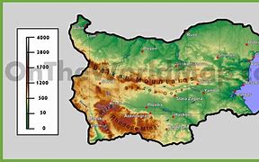 Image result for Bulgaria Physical Map