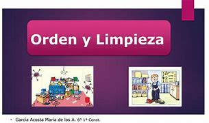 Image result for Definicion De Orden Y Limpieza