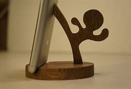 Image result for Wooden Phone Stand