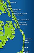 Image result for Map Showing Nags Head NC