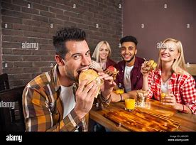 Image result for People Eating Fast Food