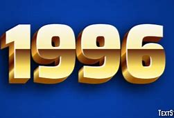 Image result for Year 1996 Number Design