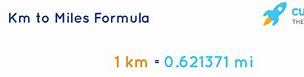 Image result for 1 Kilometer to Miles