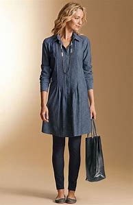 Image result for Tunic Dresses to Wear with Leggings
