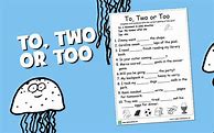 Image result for To Too Two Activities