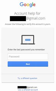 Image result for Gmail Account Password Recovery