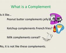 Image result for Complement Examples