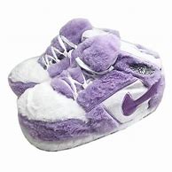 Image result for Purple Nike Plushy Slippers