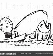 Image result for Fishing Ashore Black and White Clip Art
