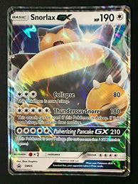 Image result for Pokemon Snorlax GX Card