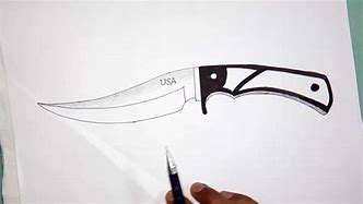 Image result for Pocket Knife Drawing