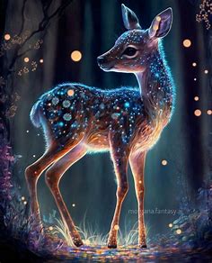 Glowing baby bamby doe by THEOWL08 on DeviantArt
