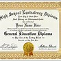 Image result for Sample GED Certificate
