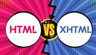 Image result for XHTML vs HTML