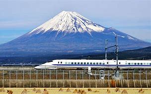 Image result for Japan Bullet Train Mount Fuji