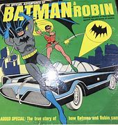 Image result for Batman and Robin in Batmobile Cartoon