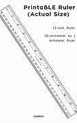 Image result for Ruler Measurements Printable