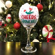 Image result for Grinch Wine Glass