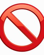 Image result for Red No Clip Art