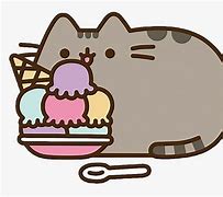 Image result for Pusheen Cat with Food