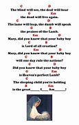 Image result for The Second Verse to Mary Did You Know