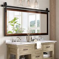 Image result for Rustic Bathroom Mirrors Over Vanity
