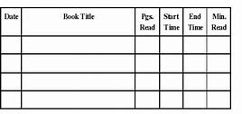 Image result for Homework Reading Log Printable