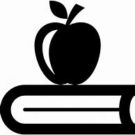 Image result for Apple and Book Clip Art Black and White
