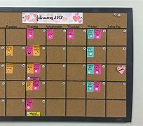 Image result for Wall Organizer Calendar Cork Board