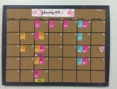 Image result for Wall Calendar Frame with Cork Board