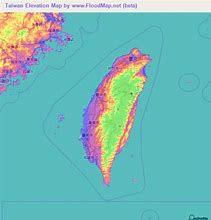 Image result for Taiwan Elevation Map