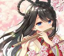 Image result for Girl Anime Character Playing Flute